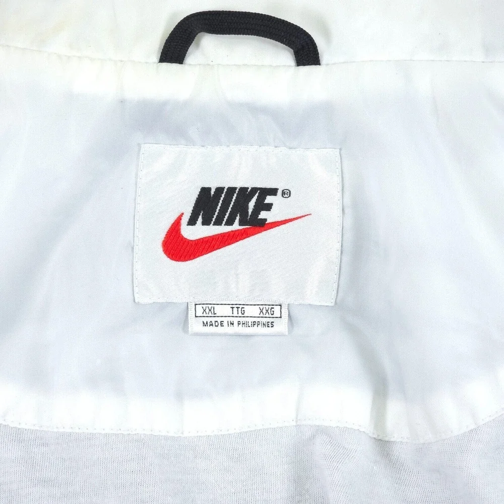 VTG Nike Track Jacket Men's XXL 2XL 90s Blue White Nylon Full‎ Zip Performance - Picture 4 of 16